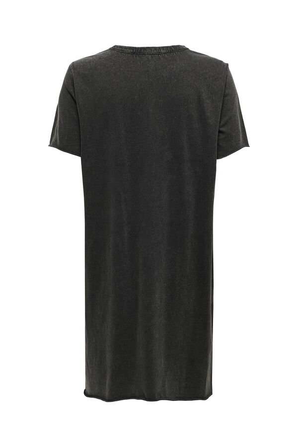 Only Vestido camiseta corto negro