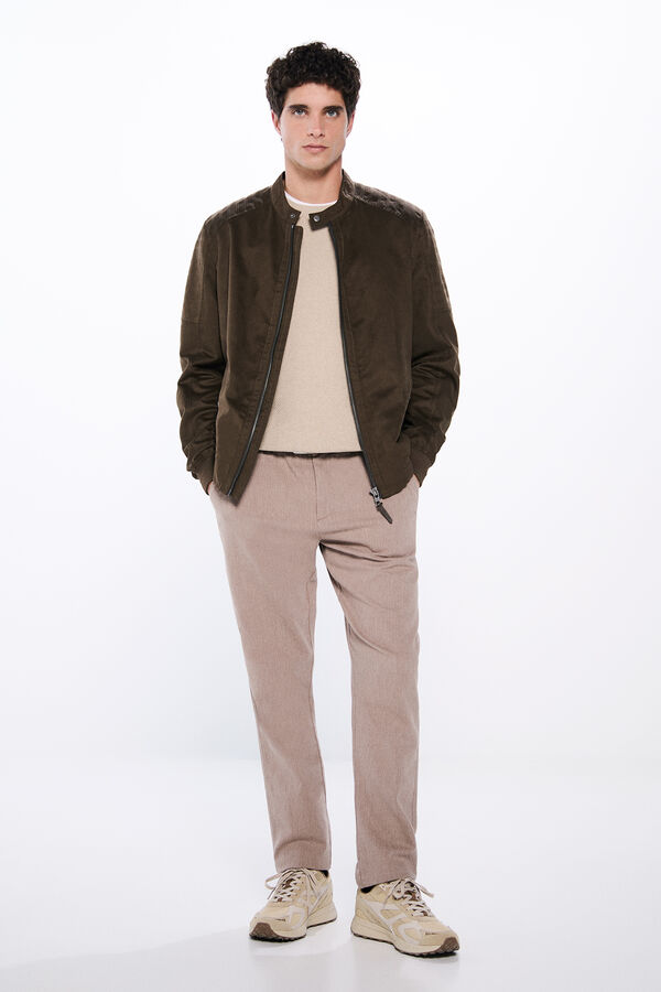 Springfield Cazadora efecto ante tostado