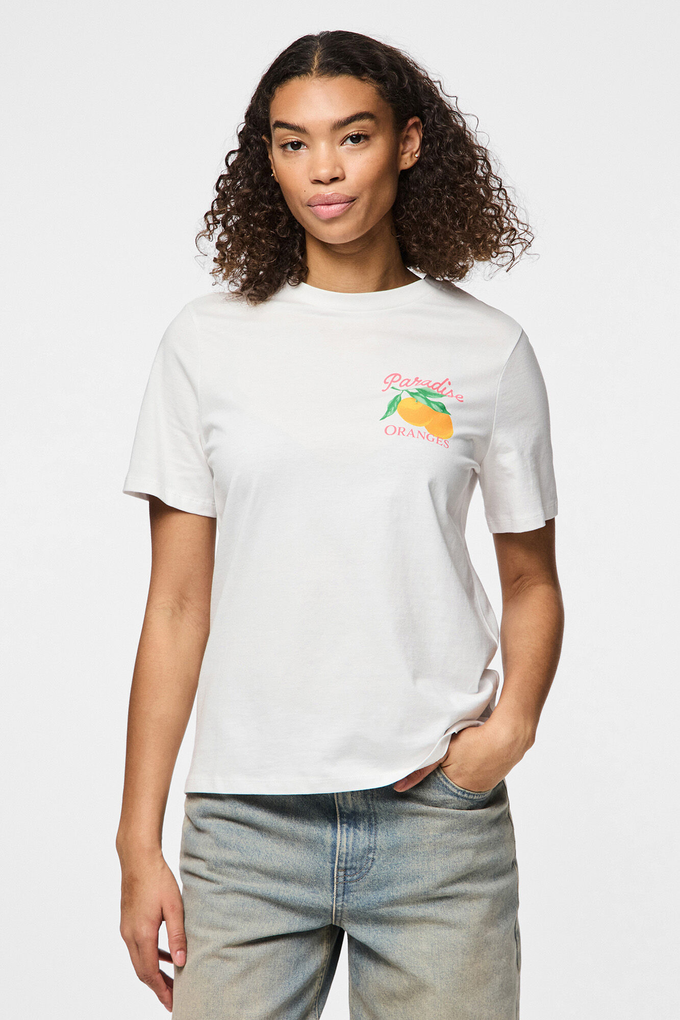 Pieces Camiseta b&aacute;sica con print