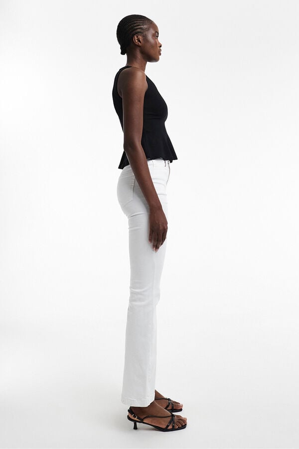 Topshop Jeans flare branco