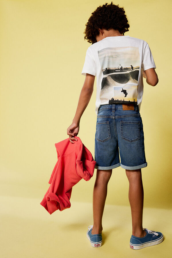 Springfield Kids Bermudas denim ni&ntilde;o azul