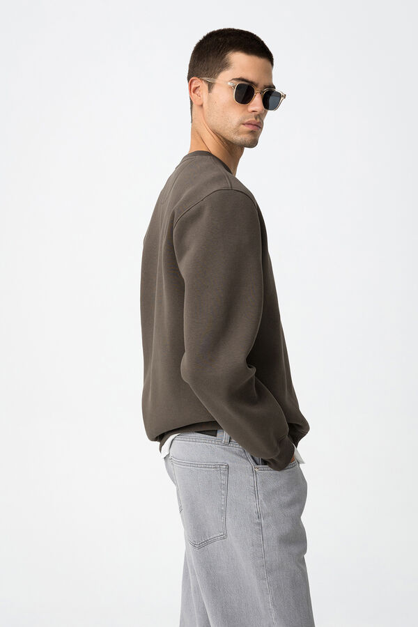 Tiffosi Sudadera con Bordado marr&oacute;n