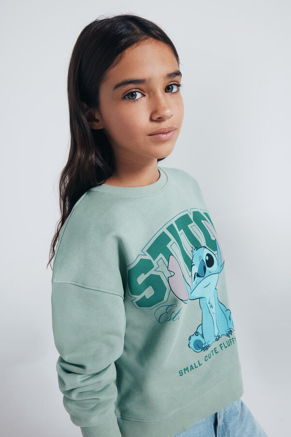 Springfield Kids Sudadera "Lilo & stitch" ni&ntilde;a verde