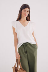 Springfield Blusa folhos cru