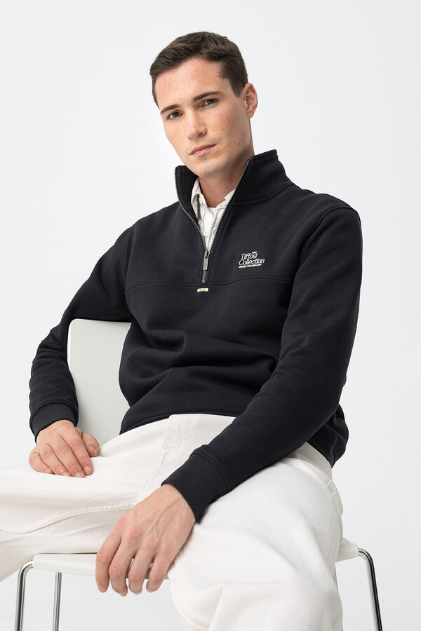 Tiffosi Sudadera con cremallera azul