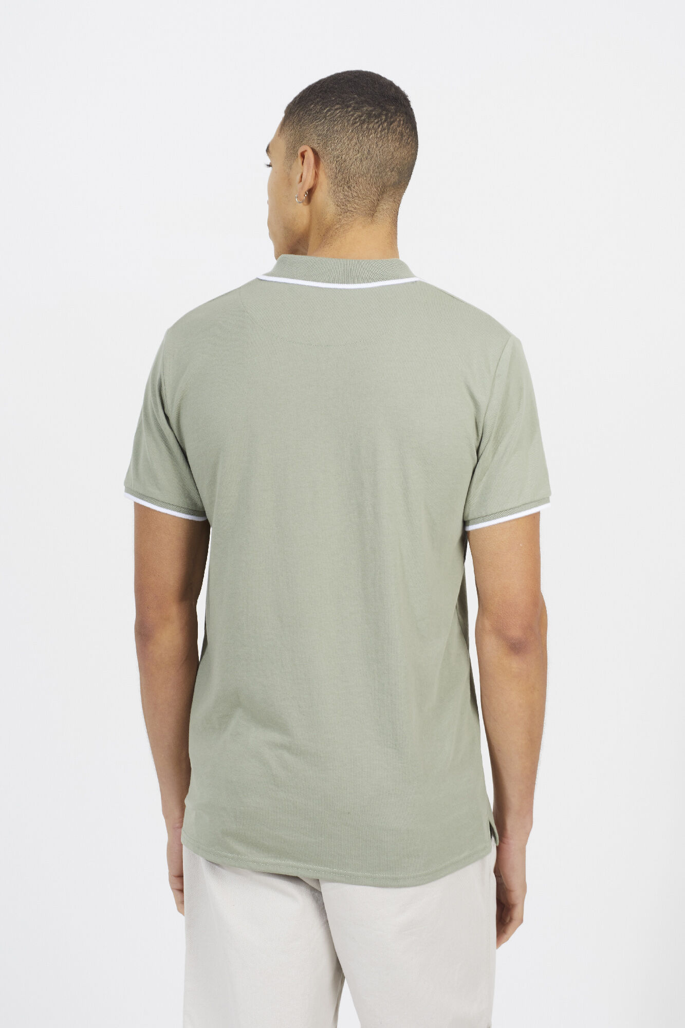 Brave Soul Polo com cor em contraste