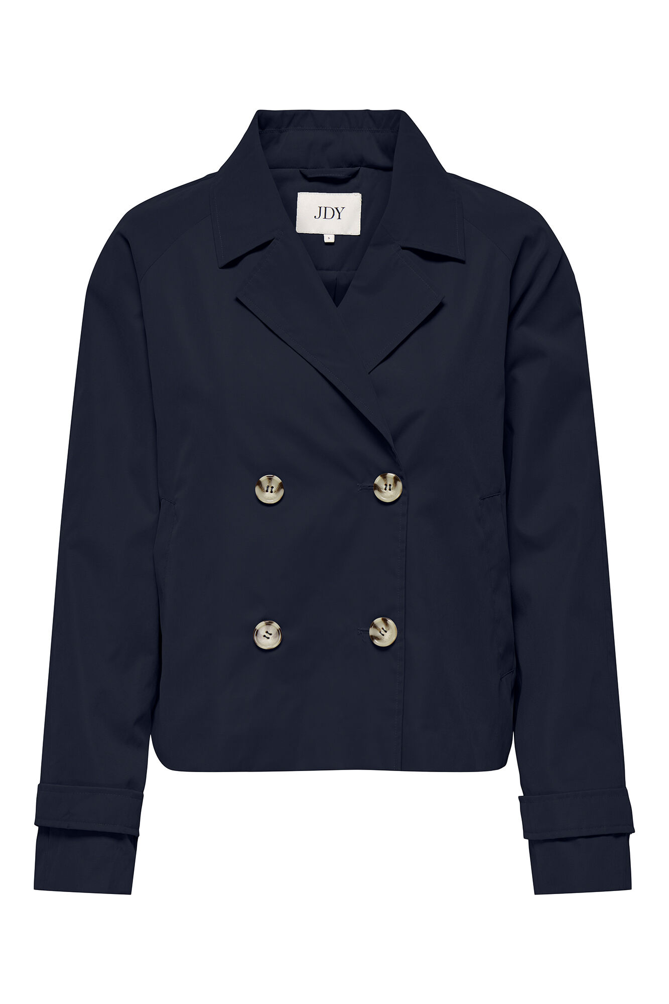 JDY Trench coat curto com fecho frontal por bot&otilde;es