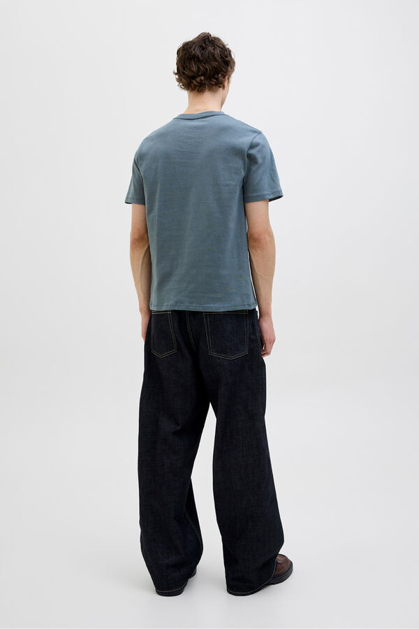 Jack & Jones Camiseta regular fit estampada gris