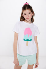 Springfield Kids Camiseta Helado ni&ntilde;a kaki