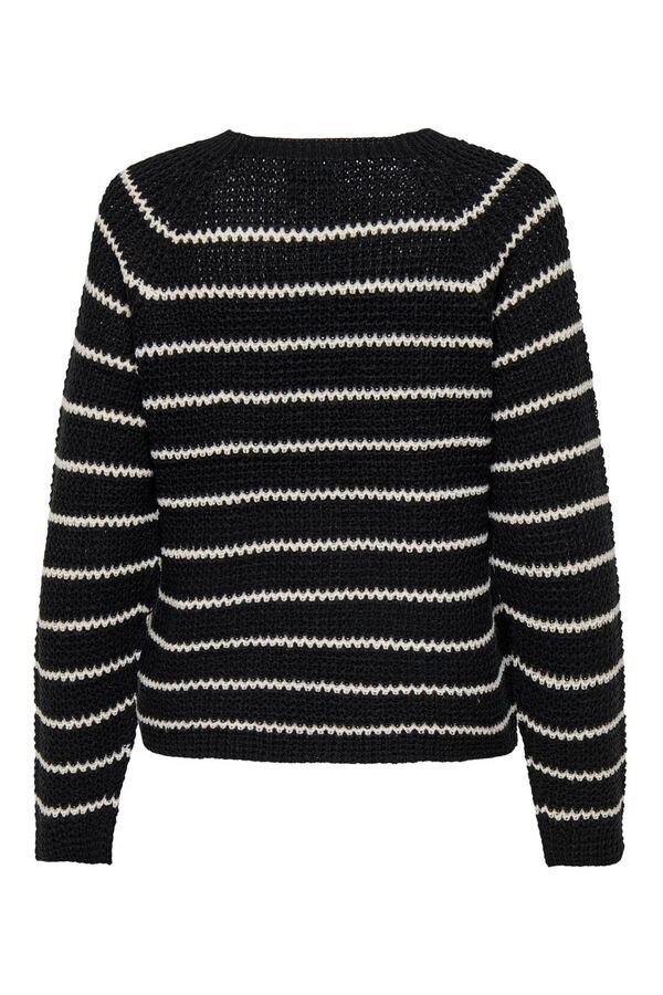 JDY Camisola &agrave;s riscas preto