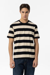 Tiffosi T-shirt Riscas Comfort Fit azul