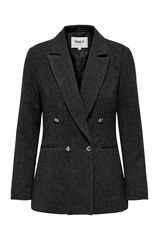 Only Blazer de pa&ntilde;o gris