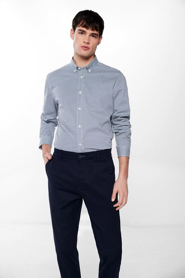 Springfield Camisa estampada azul