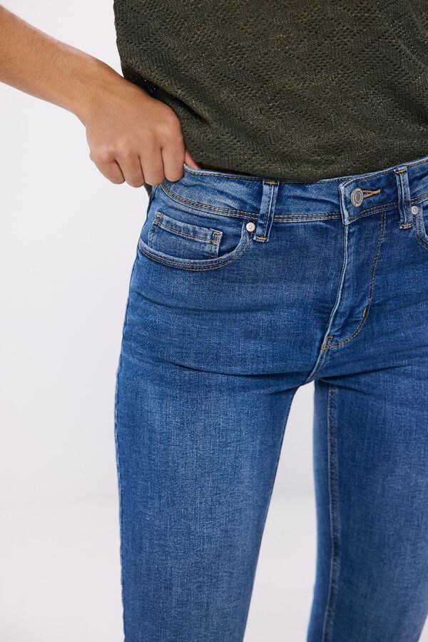 Springfield Jeans slim cropped azul