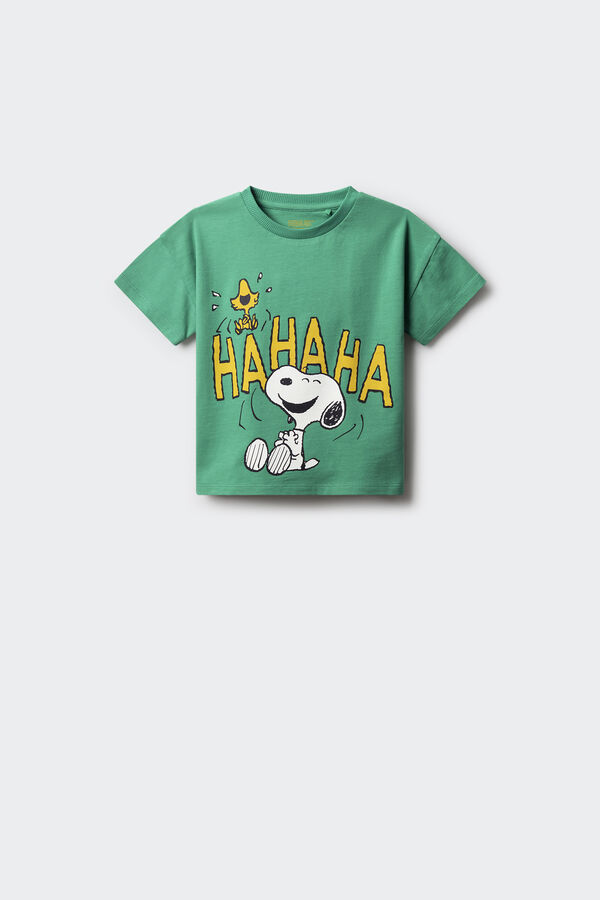 Springfield Kids Camiseta Snoopy ni&ntilde;a verde