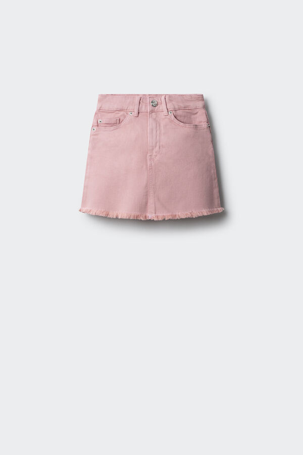 Springfield Kids Saia com franjas de menina rosa