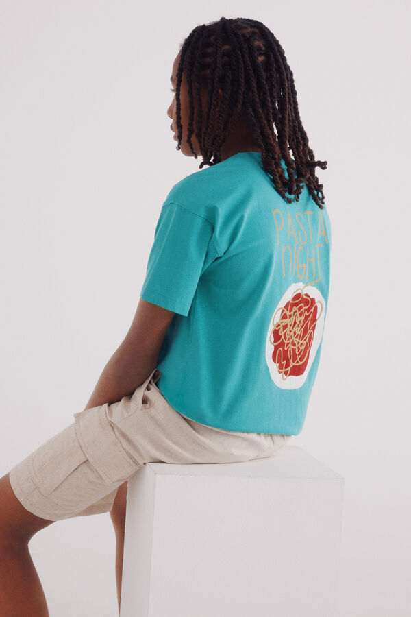 Springfield Kids Camiseta pasta ni&ntilde;o estampado