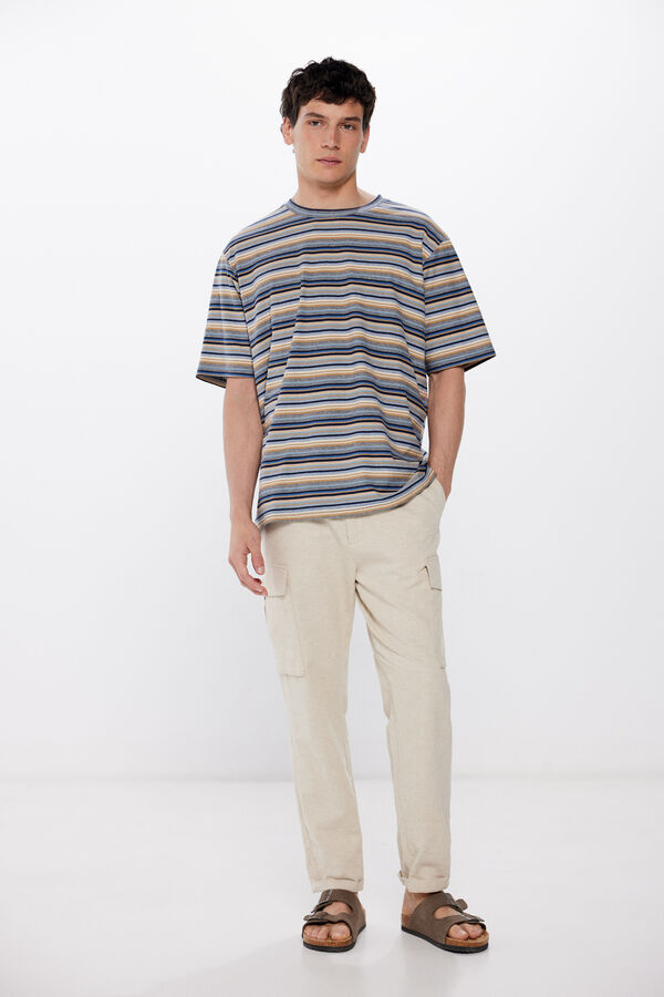 Springfield T-shirt riscas azul