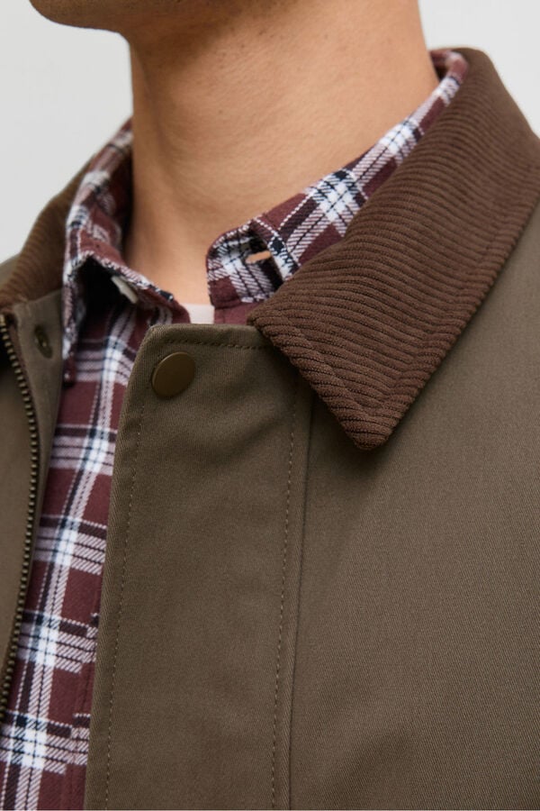 Jack & Jones Blus&atilde;o de trabalhador castanho