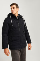 JJ REBEL Parka acolchada con capucha negro