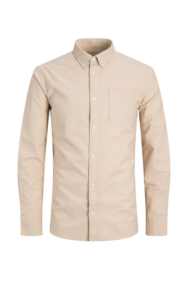 Jack & Jones Camisa oxford bege