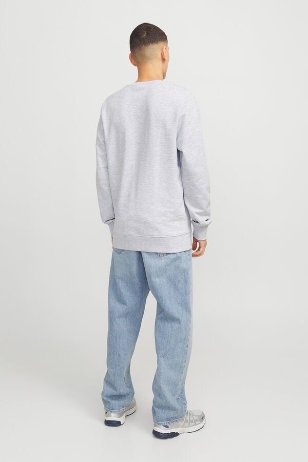 Jack & Jones Sweatshirt de ajuste padr&atilde;o branco