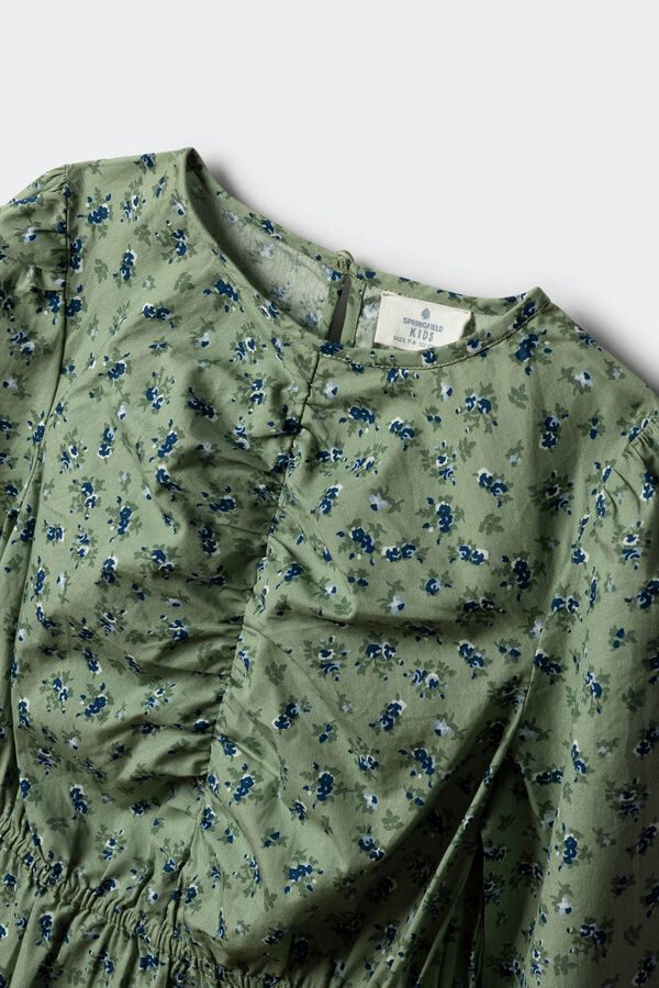 Springfield Kids Vestido flores ni&ntilde;a verde