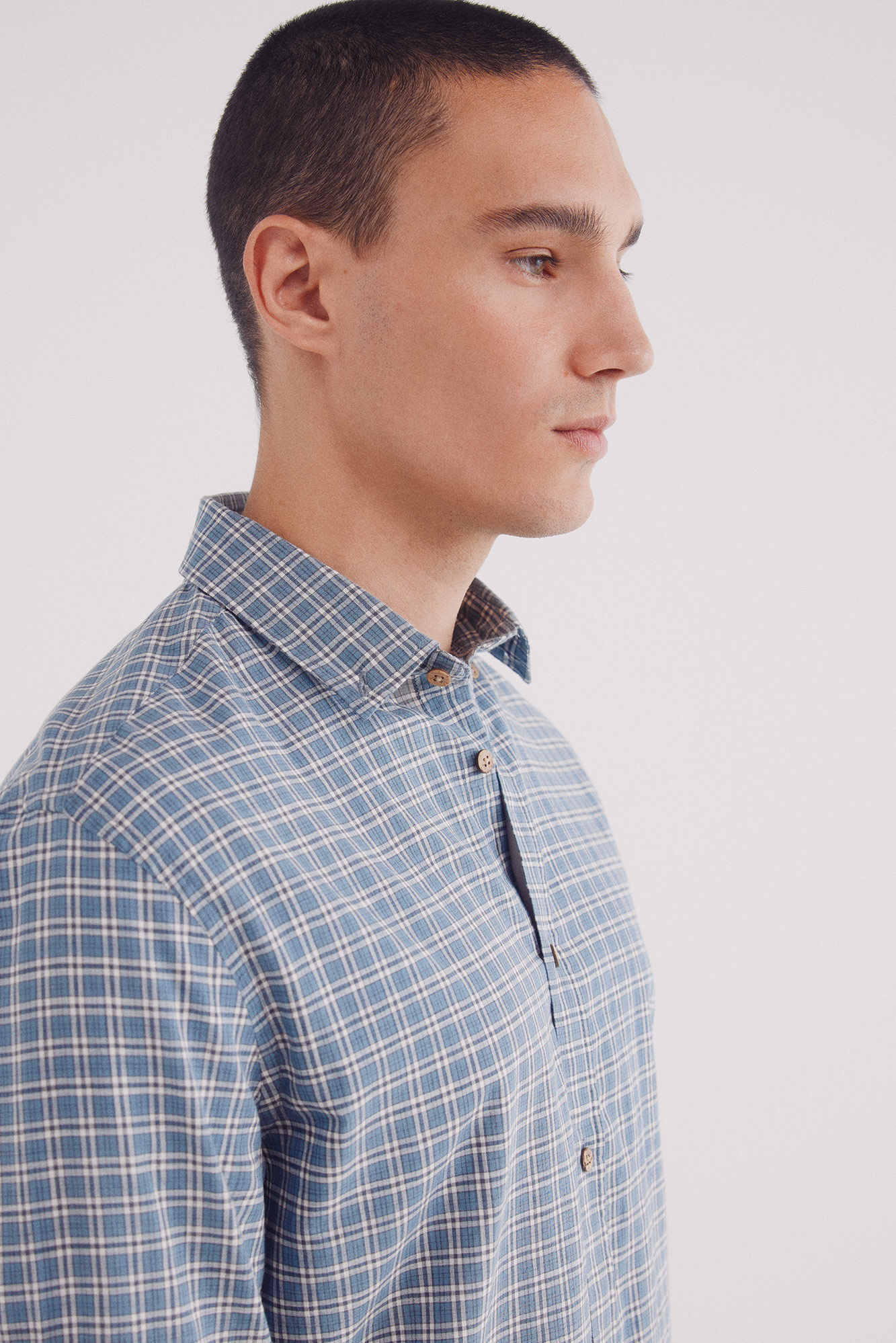 Springfield Camisa xadrez de algod&atilde;o favela