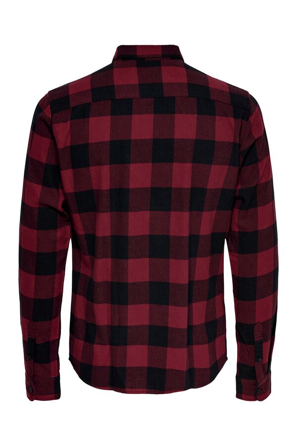 Only & Sons Camisa manga larga cuadros morado/lila