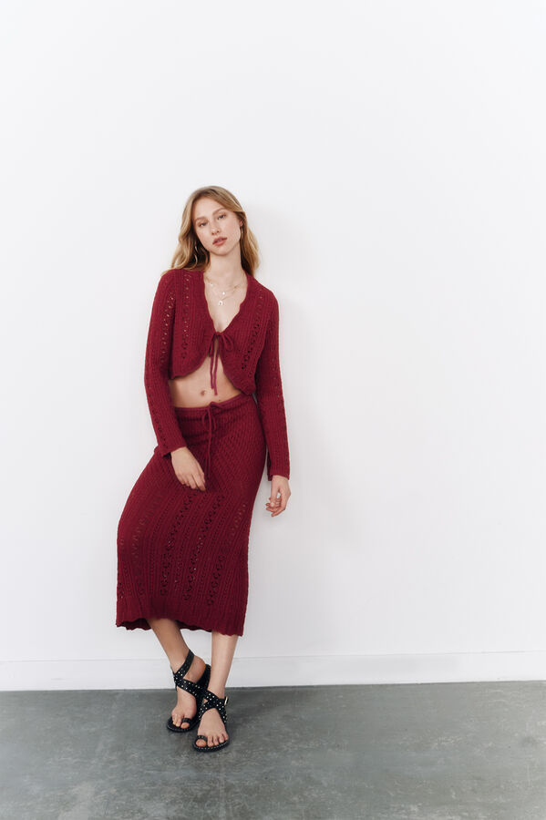 High Spirits Saia vermelha  estampado