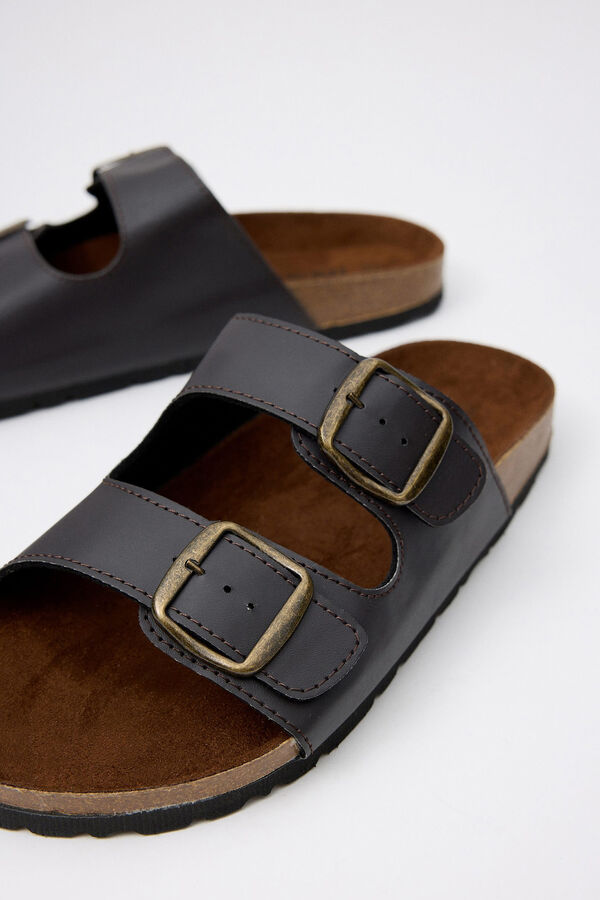 Inside Sand&aacute;lia Esportiva Bio Two Buckle castanho