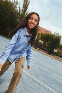 Springfield Kids Blusa denim niña