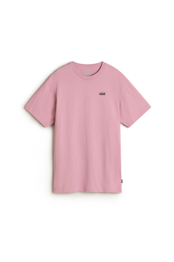 Vans Camiseta com logo no peito esquerdo rosa