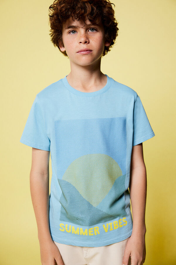 Springfield Kids T-shirt "Summer vibes" menino azul
