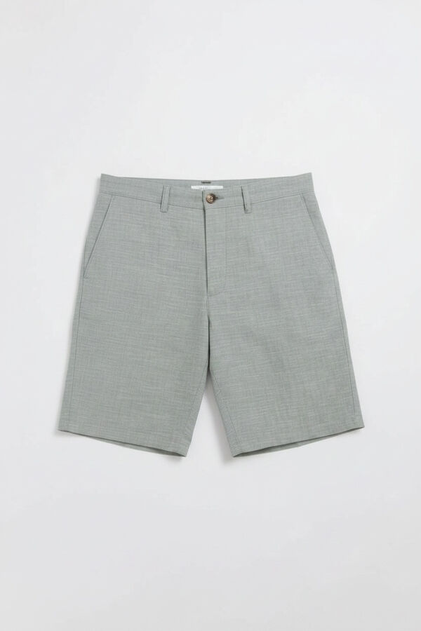 Springfield Bermuda chambray comfort slim fit verde