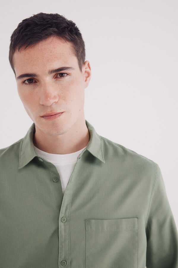 Springfield Camisa Tencel verde