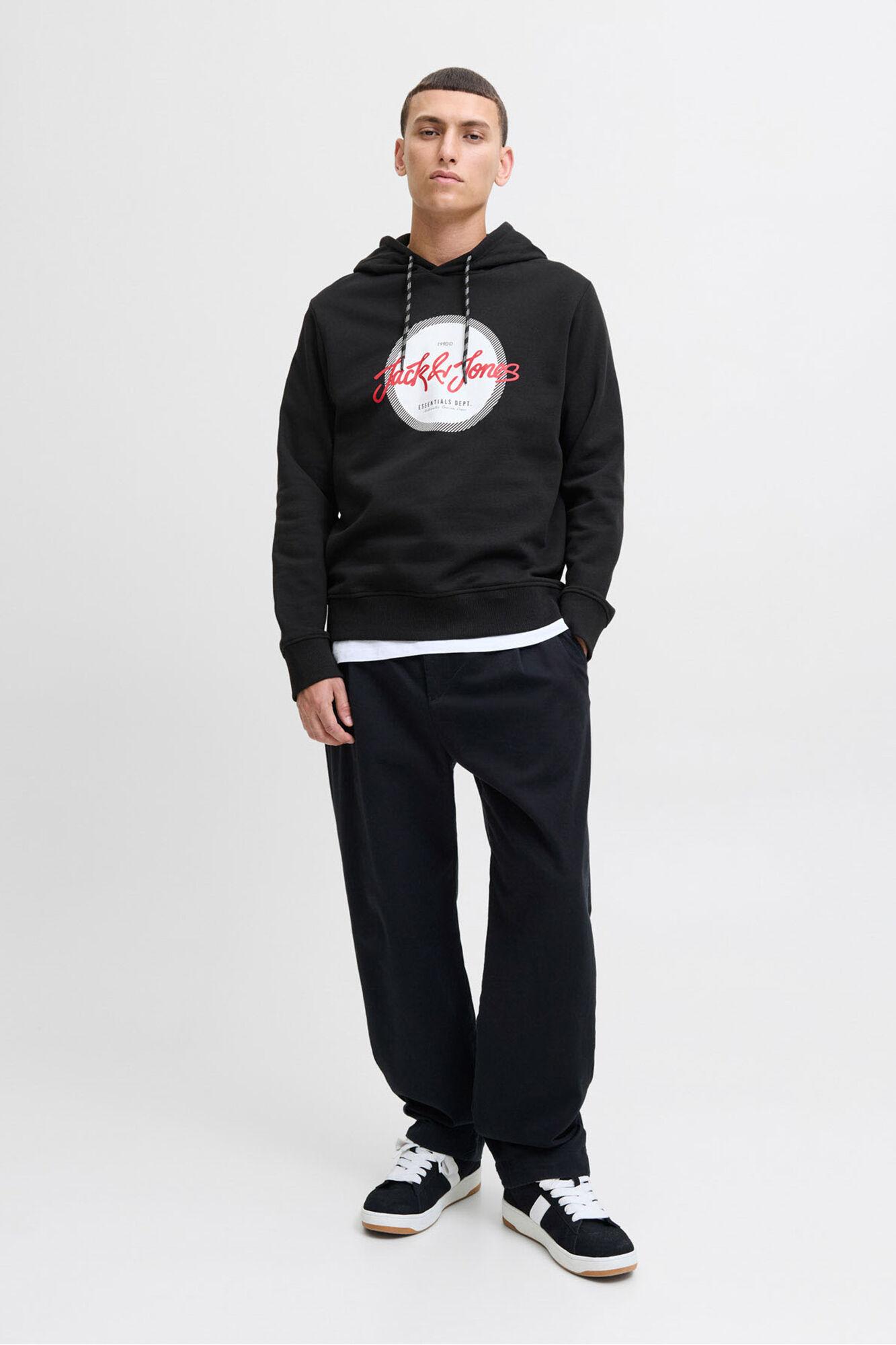 Jack & Jones Sudadera logo con capucha