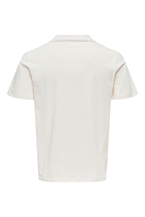 Only & Sons Polo de hombre regular fit. blanco