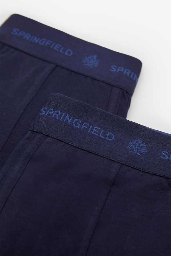 Springfield PACK 2 BOXERS BASICOS azul oscuro