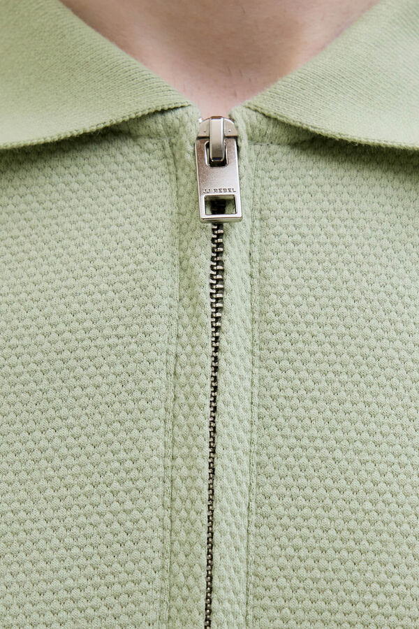 JJ REBEL Polo regular fit gris