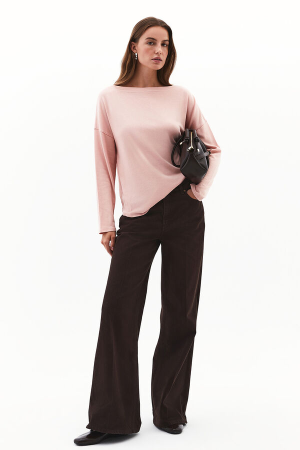 Oxxo Camisola gola alta rosa