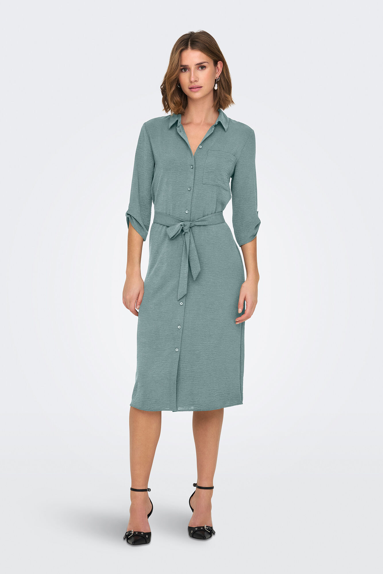 JDY Vestido de manga 3/4