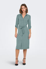 JDY Vestido de manga 3/4 azul