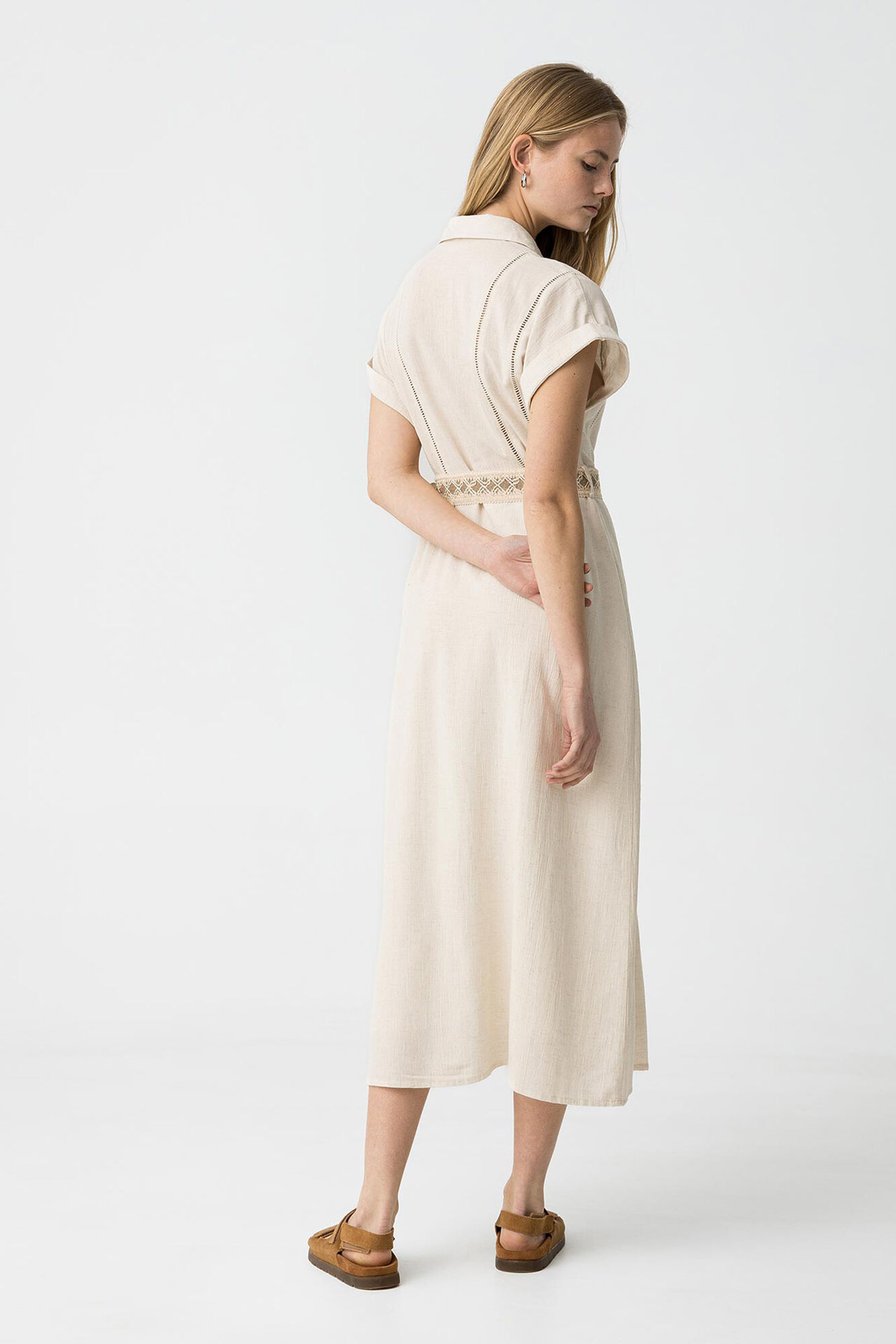 Tiffosi Vestido camisero con cintur&oacute;n