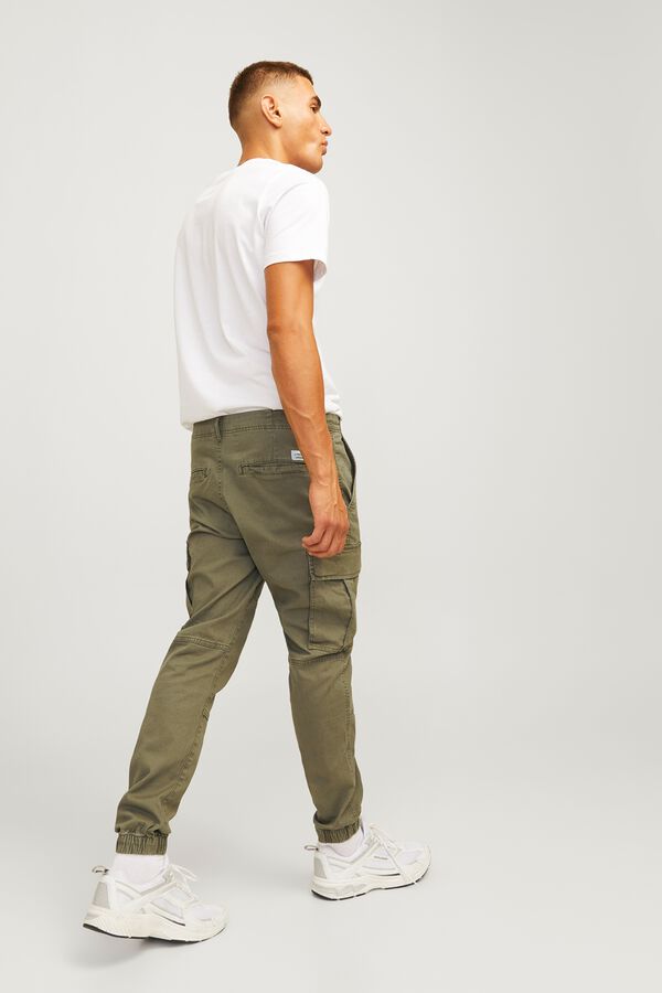JJ REBEL Pantal&oacute;n cargo con algod&oacute;n verde