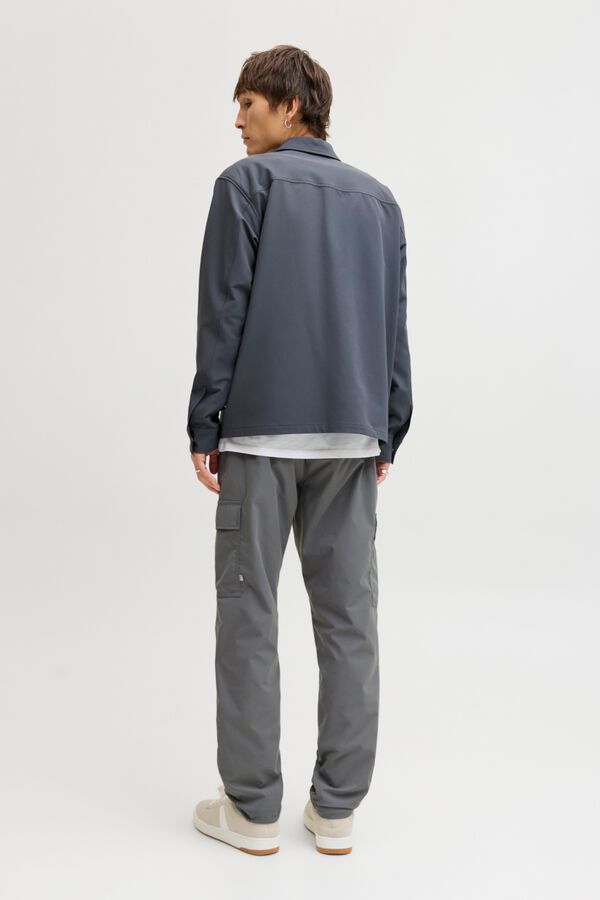 Jack & Jones Cal&ccedil;a cargo com bolsos laterais cinzento