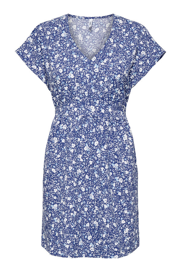 Only Vestido curto fluido rosa