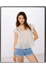 High Spirits Blusa Cotton estampado