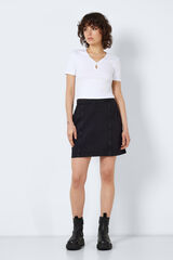 Noisy May T-shirt decote gota branco