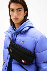 Tommy Jeans Bolsa de cintura Tommy Jeans com logo da bandeira preto